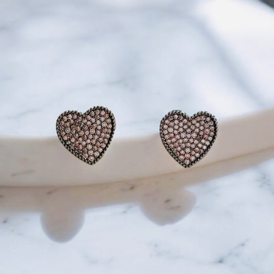 PENDIENTES DE CORAZON PLATA
