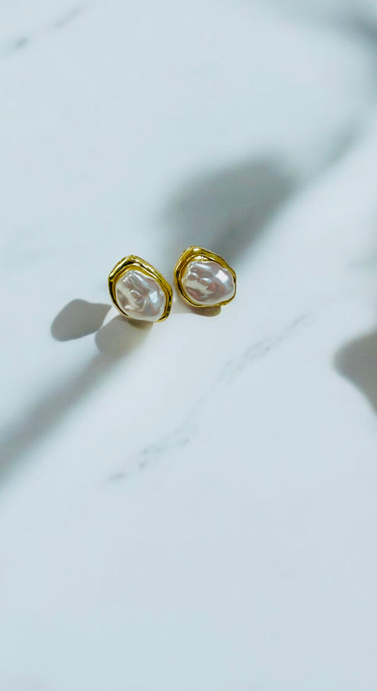 PENDIENTES PERLA IRREGULAR